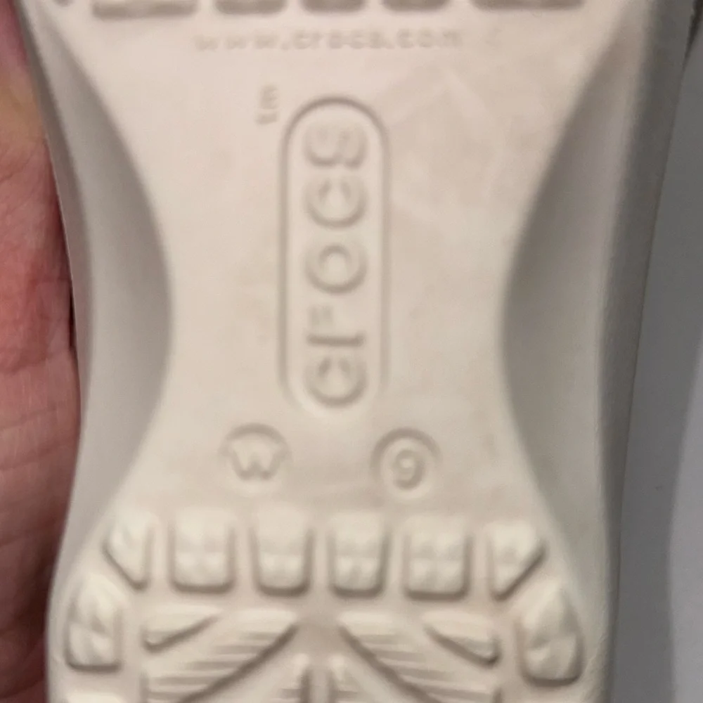 Crocs Karin Mary Jane White Size 9 - Picture 6 of 6